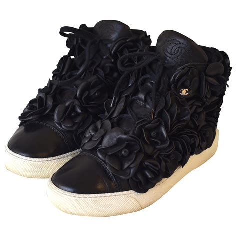 cheap chanel flower sneakers|authentic chanel sneakers.